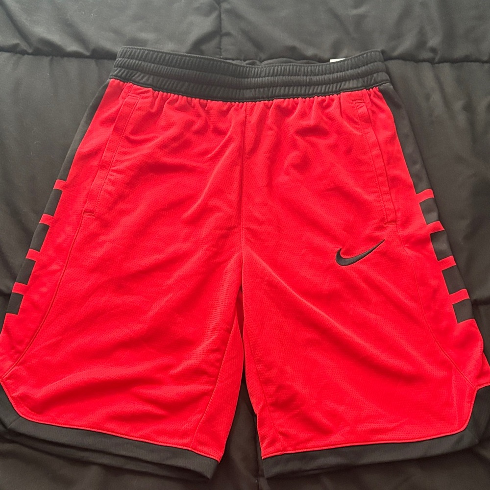 Nike Red and Black Sports Shorts